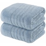 Livarno Home Froté ručník, 2 kusy, 50 x 100 cm (modrá) – Sleviste.cz