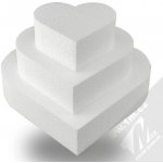 1Mcz srdce k aranžování z polystyrenu 20/15/10cm bílá sada 3ks 45833 – Sleviste.cz