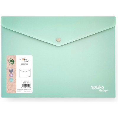 Spoko Spisové desky s drukem ReLeaf Soft touch A4 mentolová – Zboží Mobilmania