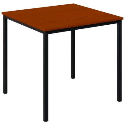 JPT 80 jídelní stůl kovová podnož černá deska 18 mm 800 x 800 mm třešeň šumavská – Zboží Mobilmania