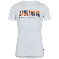 Puma Key Camo Graphic Tee pánské tričko White