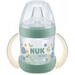 Nuk for Nature lahvička na učení s kontrolou teploty zelená 150ml – Zboží Dáma