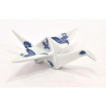 Český porcelán Origami - letící jeřáb závěsný - cibulák 20161 – Sleviste.cz
