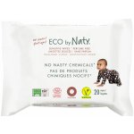 Eco by Naty Babycare Vlhčené ubrousky bez vůně - pro citlivou pokožku 20 ks – Zboží Dáma