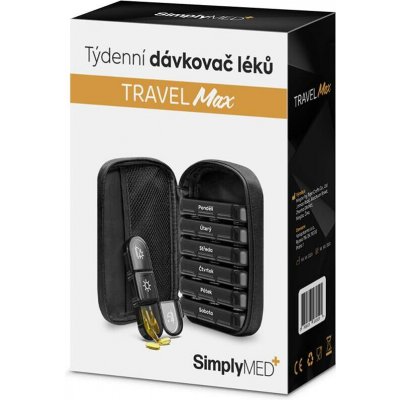 SimplyMED Dávkovač léků YHW002 Travel Max týdenní – Zboží Dáma