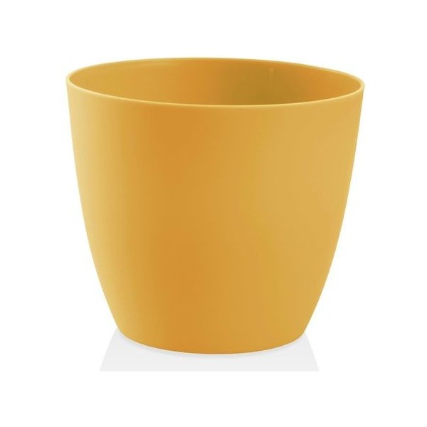 Plastkon Vaso Decorativo Ella Opaco - Bianco, Diametro 21 Cm - Design Moderno Per La Casa