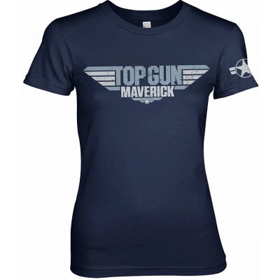 Top Gun Maverick Distressed Logo Girly Navy – Zboží Dáma