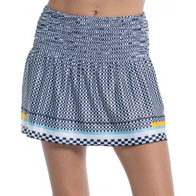Lucky in Love Cool Urbana Long Check Me Out Smock Skirt midnight