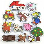 Teddies Vodolepky Moje první zvířátka farma pěnová sada se síťkou 12ks – Sleviste.cz
