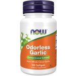 Now Foods Odorless Garlic česnekový extrakt bez zápachu 100 softgelových kapslí – Hledejceny.cz