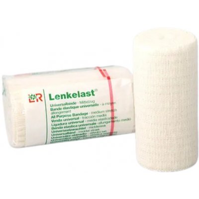 Lenkelast OBINADLO ELASTICKÉ UNIVERSÁLNÍ 15 cm x 5 m V NATAŽENÉM STAVU,STŘEDNÍ TAH,JEDNOTLIVĚ B