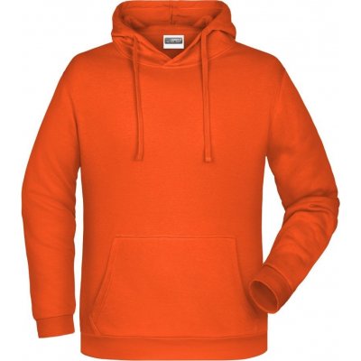 JAMES & NICHOLSON mikina s kapucí Basic Hoody Oranžová – Zboží Mobilmania