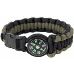 Rothco Survival Paracord s kompasem zelená/černá – Zboží Mobilmania