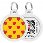 Collar sp. z o.o. Známka QR WAUDOG 30mm Srdíčka – Hledejceny.cz
