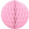 Lampion Honeycomb koule světle růžová 10 cm Svatební papírové koule k dekoraci