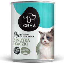 Koema Mousse pro kočku krocana s kachnou 12 x 0,4 kg