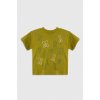 Kojenecké tričko a košilka Bavlněné dětské tričko Emporio Armani zelená s potiskem