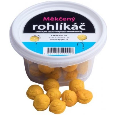 KaprPro Měkčený rohlíkáč na háček 60g 14mm Med