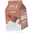 A'Pieu Chocolate Milk One-Pack vyhlazující jednorázová bavlněná maska s extrakty mléka a kakaa 21 g