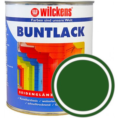 Wilckens Německá syntetická vrchní barva pololesk Buntlack Seidenglaenzend 750 ml RAL 6002 - listová zelená – Zbozi.Blesk.cz