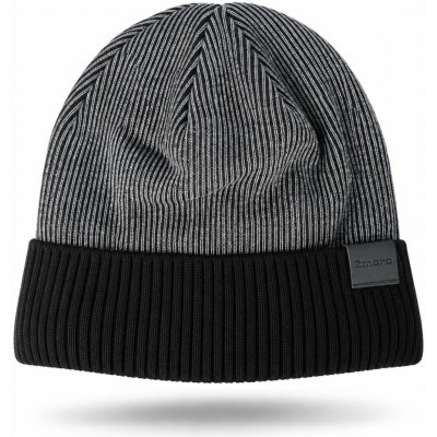 2moro pánská dvoubarevná zimní beanie černo-šedá – Hledejceny.cz