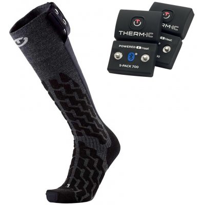 Therm ic Vyhřívané ponožky PowerSock Heat + Baterie THERM-IC S-Pack 700 Bluetooth Černá – Zboží Mobilmania