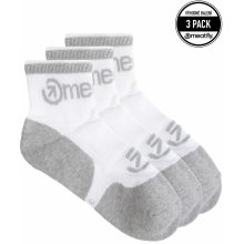 Meatfly ponožky Logo Middle Socks Triple pack B White Bílá