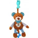 Baby Mix Edukační hrající plyšová hračka medvídek Modrá – Zboží Mobilmania