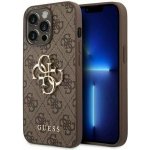 Pouzdro Guess PU 4G Metal Logo iPhone 14 Pro hnědé – Zboží Mobilmania