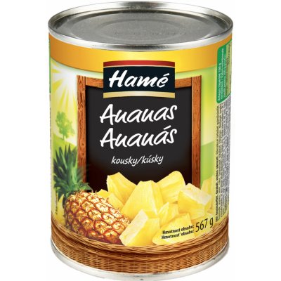 Hamé Ananas kostky v sladkém nálevu 567 g