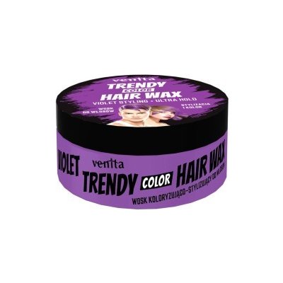 Venita Trendy Color Hair Wax barevný vosk na vlasy fialový 75 ml