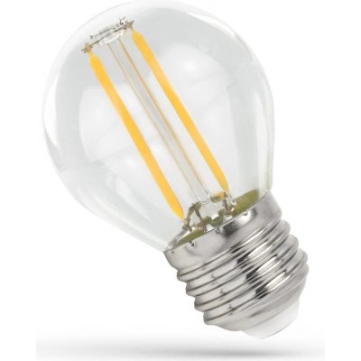 Spectrum SPECTRUMLED LED BALL G45 E-27 230V 1W COG Teplá bílá CLEAR – Zboží Mobilmania