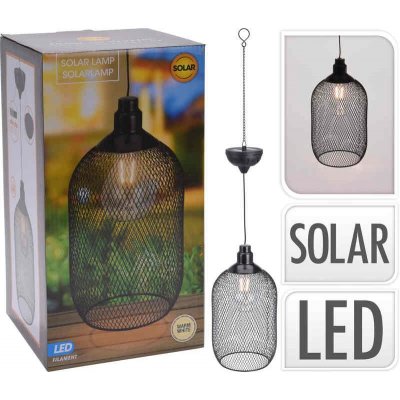 PROGARDEN Svítidlo solární závěsné s LED žárovkou 27 cm KO-DS1000030 – Zboží Mobilmania