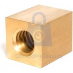 Matice trapézová čtyřhranná, bronzová, LEVÝ závit 24x5 4hr. 45x45, L=55, balení 1 ks – Hledejceny.cz