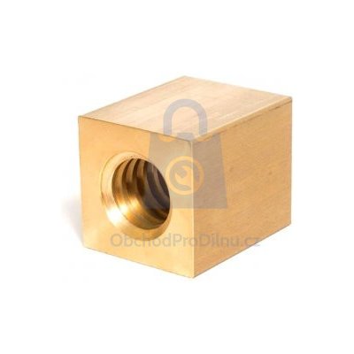 Matice trapézová čtyřhranná, bronzová, LEVÝ závit 24x5 4hr. 45x45, L=55, balení 1 ks – Hledejceny.cz