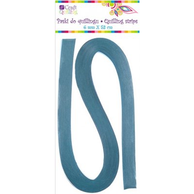 dp Craft Papírové proužky na quilling 6mm modré (100ks) – Sleviste.cz