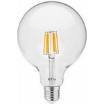 GTV LED FILAMENT, A-G, G125, 4000K, E27, 8,0W, AC220-240V, 360°, 880lm, 70mA – Hledejceny.cz