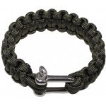 Max-Fuchs Náramek Survival Paracord 23 mm (kov. spona) Olive Velikost: M/20 cm – Zbozi.Blesk.cz