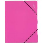 Sloha PP s gumou A4 neprůhledná magenta – Zboží Živě