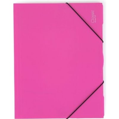 Sloha PP s gumou A4 neprůhledná magenta – Zboží Živě