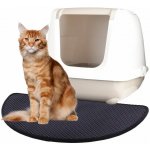 Flamingo Matz Podložka před kočičí toaletu Černá 65 x 40 cm – Zbozi.Blesk.cz