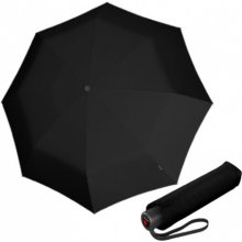 Knirps KNIRPS A.050 MEDIUM BLACK - elegantní dámský skládací deštník