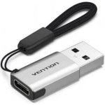 Vention USB 3.0 (M) to USB-C (F) OTG Adapter Gray Aluminum Alloy Type CDPH0 – Zbozi.Blesk.cz
