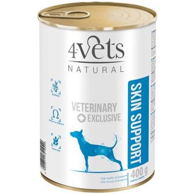 4Vets NATURAL VETERINARY EXCLUSIVE SKIN SUPPORT 400g pro psy při onemocněních kůže