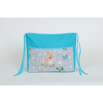 Jan peří kapsář do školy na lavici zajíček na tyrkysové – Sleviste.cz