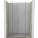 Mexen Velar L Duo posuvné sprchové dveře 160 cm, transparentní, zlaté - 871-160-003-02-50 – Zboží Dáma
