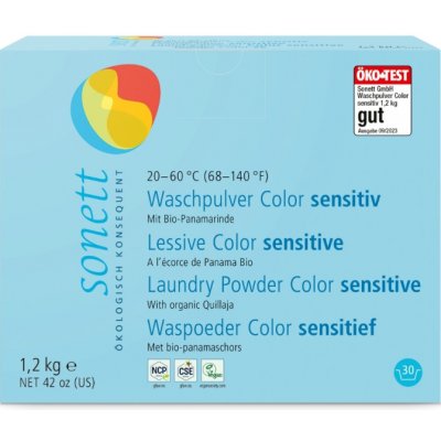 SONETT Prášek na praní COLOR - Sensitive 1,2 kg – Zboží Dáma