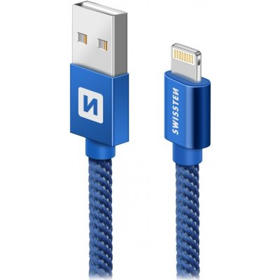 Swissten 71523208 USB 2.0 typ A na Lightning 1,2m modrý – Zboží Mobilmania