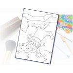 Radost v písku Šablona na pískování opice na ocasu A5 148 x 210 mm – Zboží Mobilmania