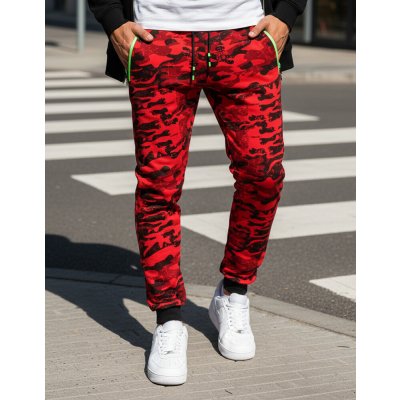 Dstreet pánské teplákové kalhoty UX3510 červené – Hledejceny.cz